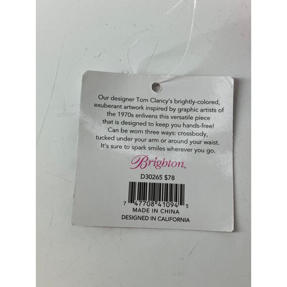 BRIGHTON NEW WITH TAGS GRAFFITI LOVE CROSSBODY BELT BAG - Picture 4 of 11